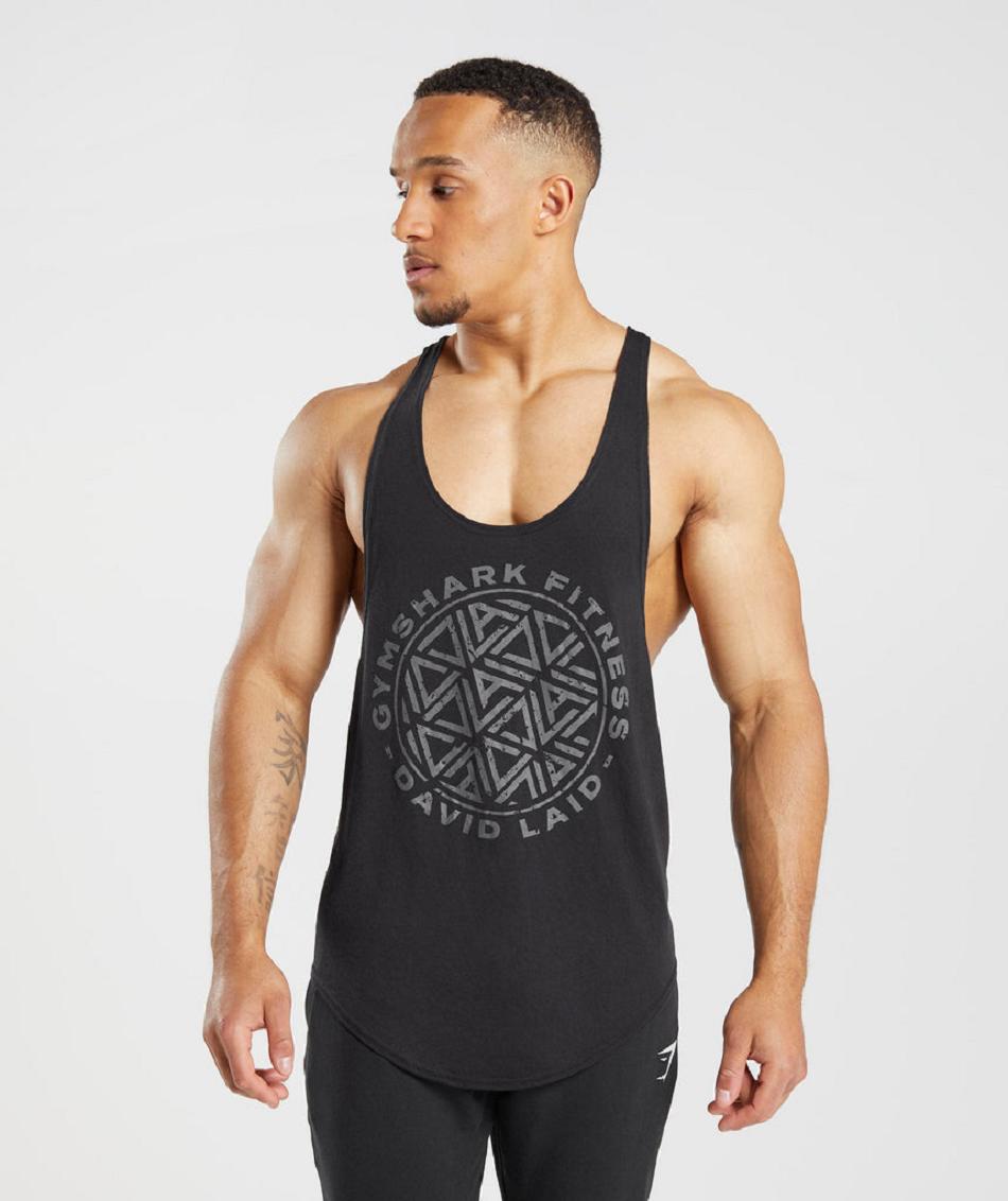 Stringers Gymshark Gs X David Laid Hombre Negras | CO 3573BEX